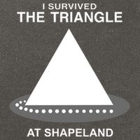 I Survived The Triangle At Shapeland Cotton Canvas Backpack