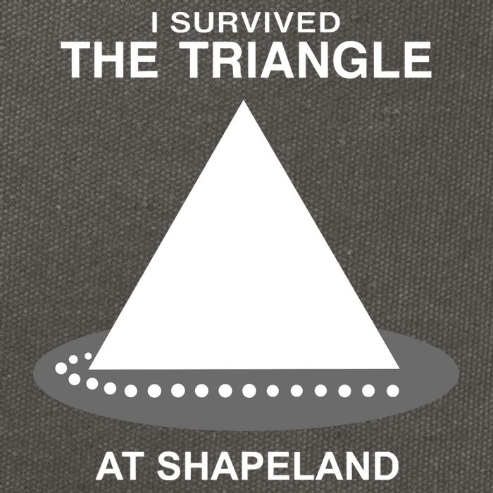 I Survived The Triangle At Shapeland Cotton Canvas Backpack