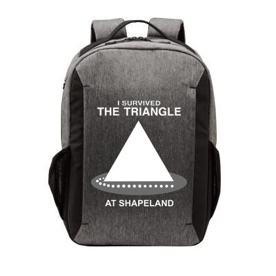 I Survived The Triangle At Shapeland Vector Backpack