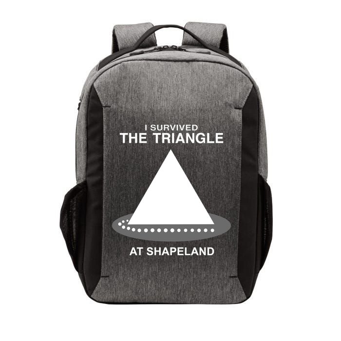 I Survived The Triangle At Shapeland Vector Backpack