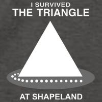 I Survived The Triangle At Shapeland Vector Backpack