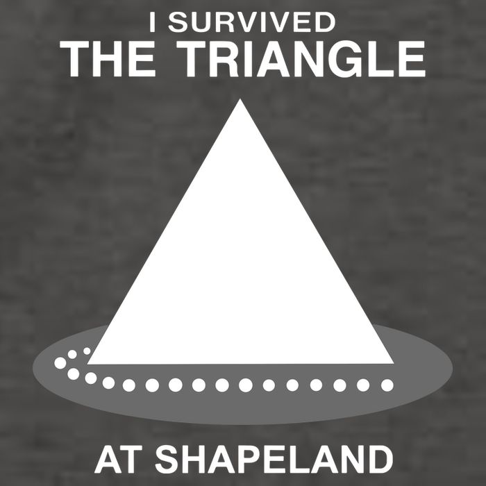 I Survived The Triangle At Shapeland Vector Backpack