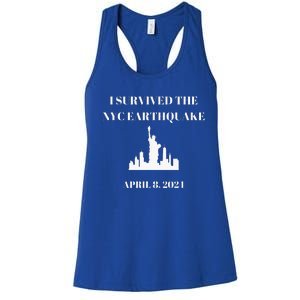 I Survived The Nyc Earthquake Women's Racerback Tank