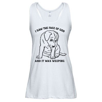 I Saw The Face Of God And It Was Weeping Ladies Essential Flowy Tank