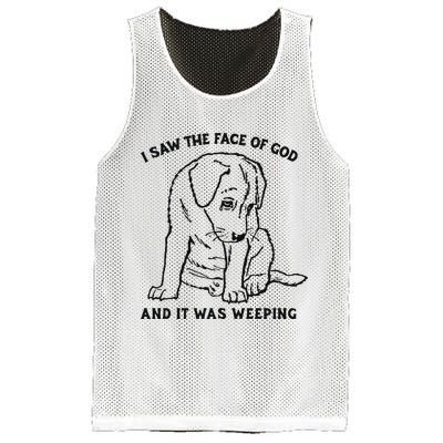 I Saw The Face Of God And It Was Weeping Mesh Reversible Basketball Jersey Tank
