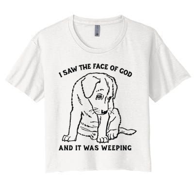 I Saw The Face Of God And It Was Weeping Crop Top