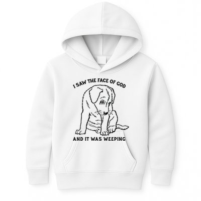 I Saw The Face Of God And It Was Weeping Kids Hoodie