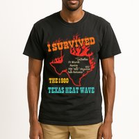 I Survived The 1980 Texas Heat Wave Vintage Quote Tall T-Shirt
