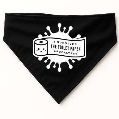 I Survived The Toilet Paper Apocalypse USA-Made Doggie Bandana