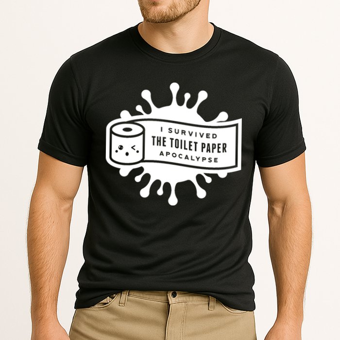 I Survived The Toilet Paper Apocalypse Cooling Performance Crew T-Shirt