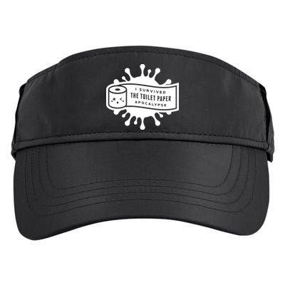 I Survived The Toilet Paper Apocalypse Adult Drive Performance Visor