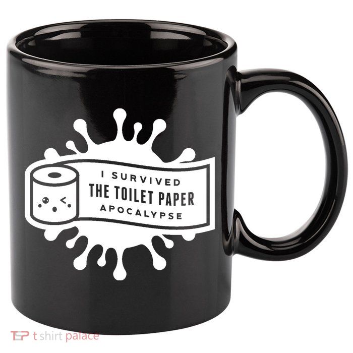 I Survived The Toilet Paper Apocalypse 11oz C Handle Ceramic Mug