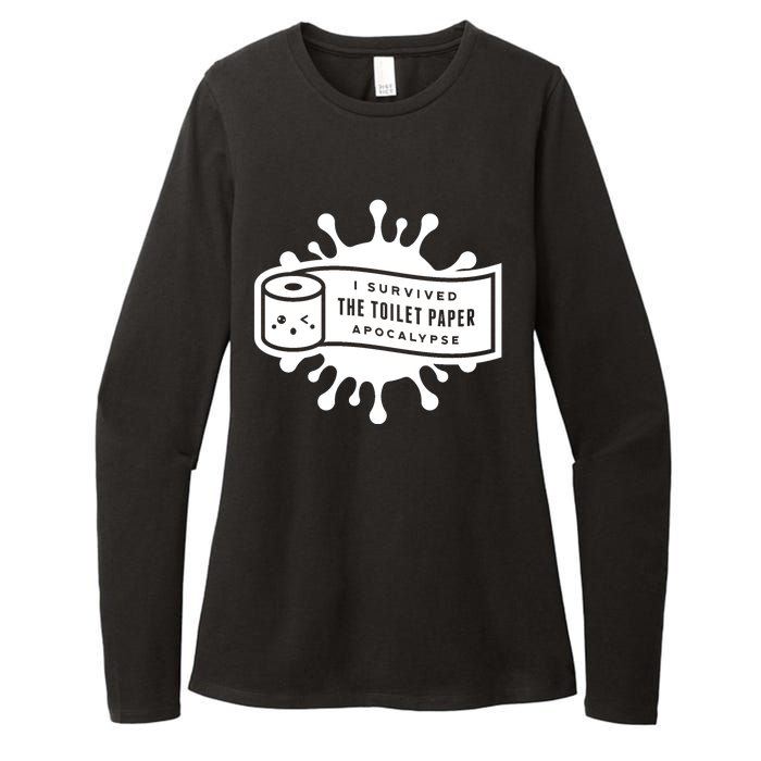 I Survived The Toilet Paper Apocalypse Womens CVC Long Sleeve Shirt