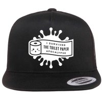 I Survived The Toilet Paper Apocalypse Flat Bill Trucker Hat