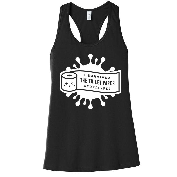 I Survived The Toilet Paper Apocalypse Women's Racerback Tank