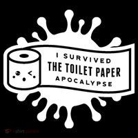 I Survived The Toilet Paper Apocalypse Pom Pom 12in Knit Beanie