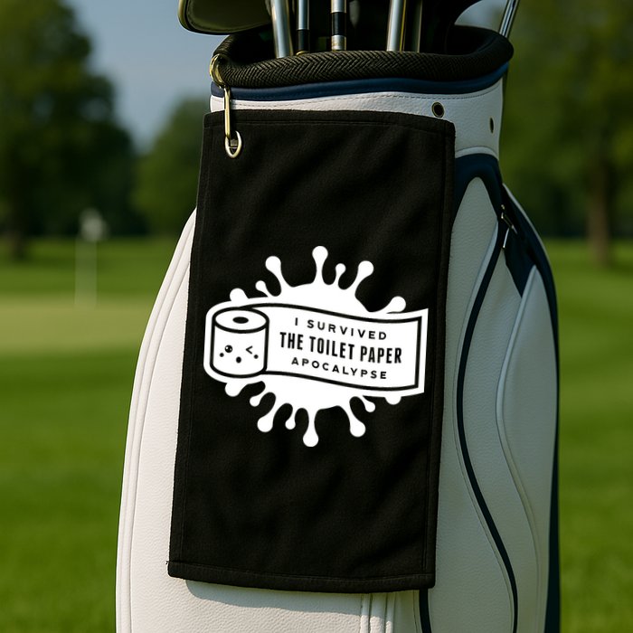 I Survived The Toilet Paper Apocalypse Golf Towel