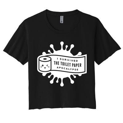 I Survived The Toilet Paper Apocalypse Crop Top
