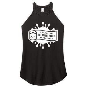 I Survived The Toilet Paper Apocalypse Women's Perfect Tri Rocker Tank