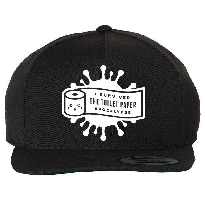 I Survived The Toilet Paper Apocalypse Wool Snapback Cap