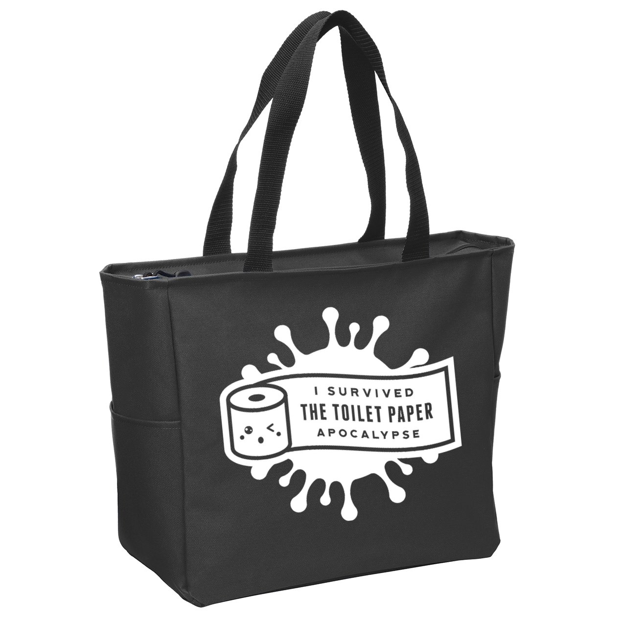 I Survived The Toilet Paper Apocalypse Zip Tote Bag