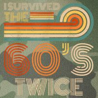I Survived The 60s Twice Sixties 70th 70s Year Old Birthday Legacy Tie Dye Trucker Hat