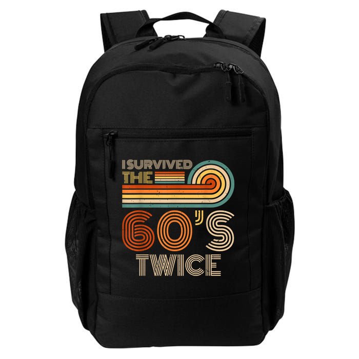 I Survived The 60s Twice Sixties 70th 70s Year Old Birthday Backpack