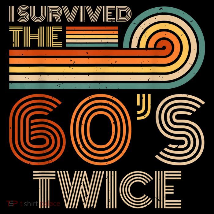 I Survived The 60s Twice Sixties 70th 70s Year Old Birthday Backpack
