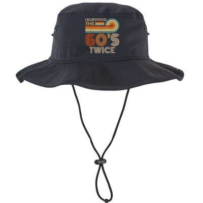 I Survived The 60s Twice Sixties 70th 70s Year Old Birthday Bucket Hat