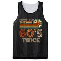 I Survived The 60s Twice Sixties 70th 70s Year Old Birthday Mesh Reversible Basketball Jersey Tank