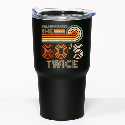 I Survived The 60s Twice Sixties 70th 70s Year Old Birthday Tumbler