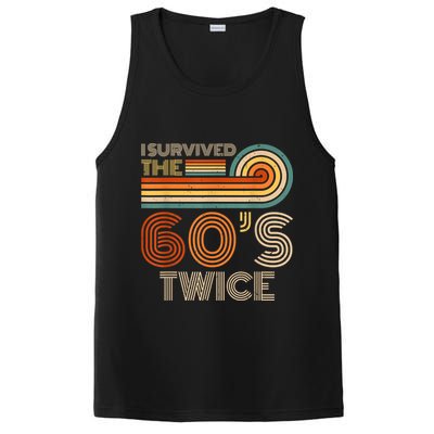 I Survived The 60s Twice Sixties 70th 70s Year Old Birthday PosiCharge Competitor Tank