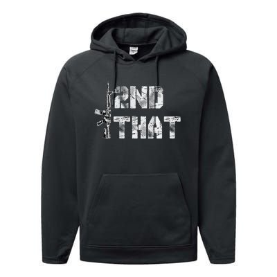 I Second That I 2nd That Gun Rights Guns Control Performance Fleece Hoodie