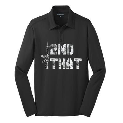 I Second That I 2nd That Gun Rights Guns Control Silk Touch Performance Long Sleeve Polo