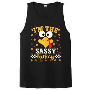 IM Sassy Turkey Family Matching Thanksgiving Group Party Cute Gift PosiCharge Competitor Tank