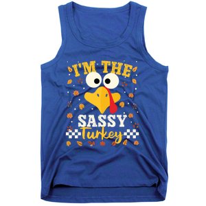 IM Sassy Turkey Family Matching Thanksgiving Group Party Cute Gift Tank Top