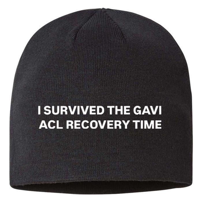 I Survived The Gavi Acl Recovery Time Sustainable Beanie