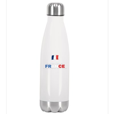 I Support Two Team France And Anyone Who Plays England Stainless Steel Insulated Water Bottle