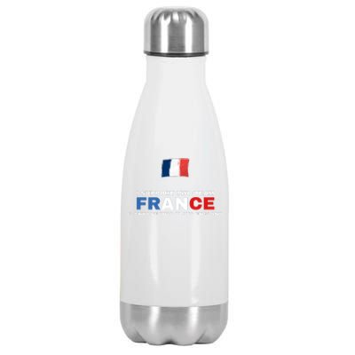 I Support Two Team France And Anyone Who Plays England Stainless Steel Insulated Water Bottle