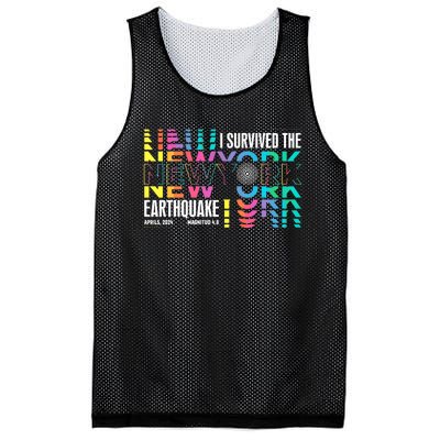 I Survived The New York City Earthquake Mesh Reversible Basketball Jersey Tank