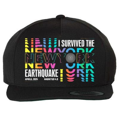 I Survived The New York City Earthquake Wool Snapback Cap