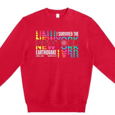 I Survived The New York City Earthquake Premium Crewneck Sweatshirt