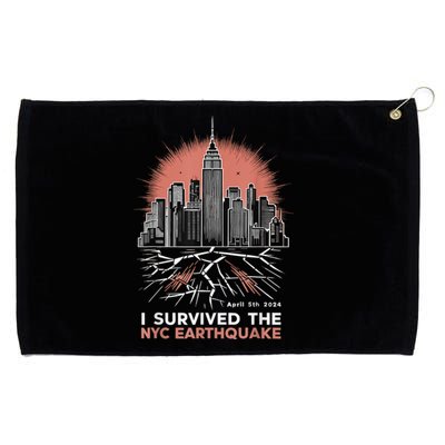 I Survived The Nyc Earthquake 2024 Grommeted Golf Towel