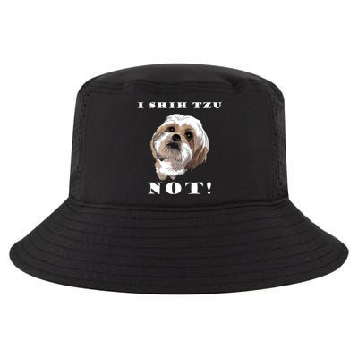 I SHIH TZU NOT Dog Puppy Pup Adorable Dog Lover Funny Cool Comfort Performance Bucket Hat