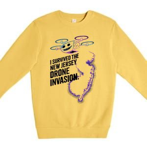 I Survived The New Jersey Drone Invasion Premium Crewneck Sweatshirt