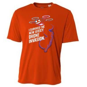 I Survived The New Jersey Drone Invasion Cooling Performance Crew T-Shirt