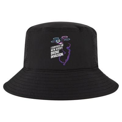 I Survived The New Jersey Drone Invasion Cool Comfort Performance Bucket Hat