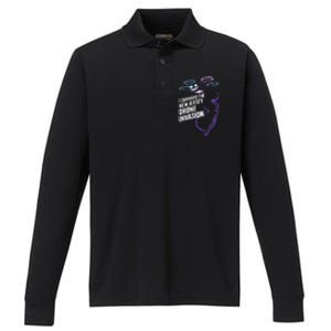 I Survived The New Jersey Drone Invasion Performance Long Sleeve Polo