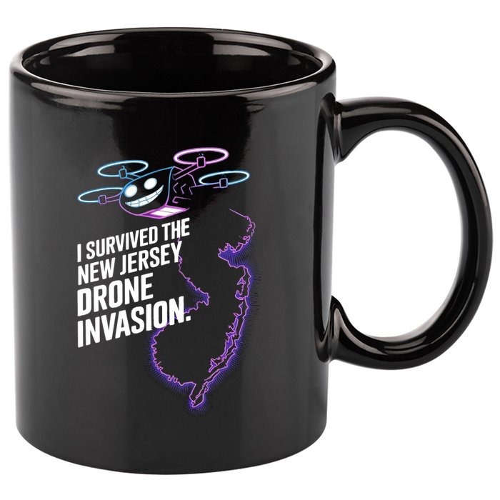 I Survived The New Jersey Drone Invasion 11oz C Handle Ceramic Mug