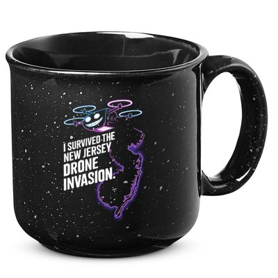 I Survived The New Jersey Drone Invasion 15oz Campfire Ceramic Mug